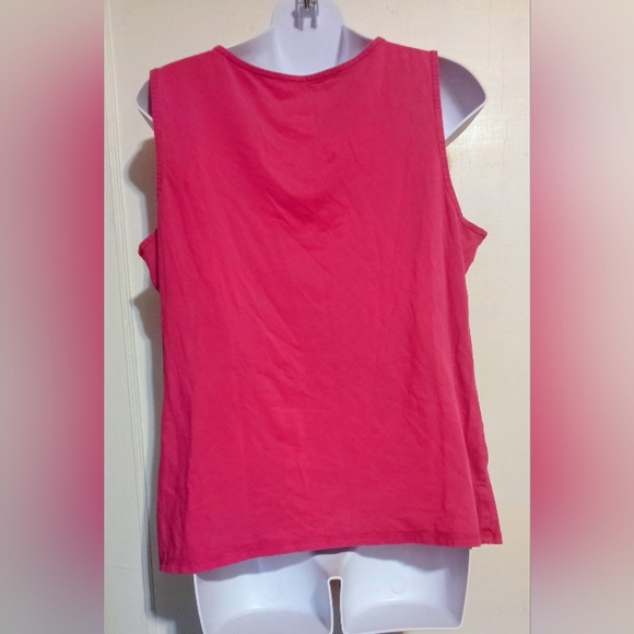 🛍️ BUNDLE ONLY🛍️Coldwater Creek Vibrant Pink Sleeveless Blouse - Picture 3 of 6